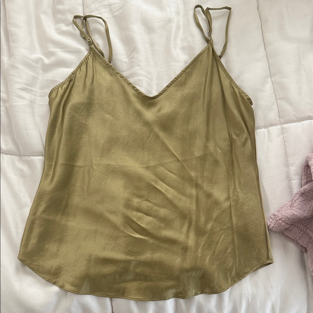 Reformation Sage Green Camisole Top